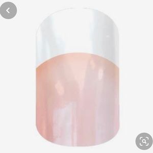 White and Pink Tip - Mid Size Jamberry Nail Wrap